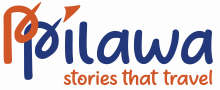 Sydney based Multilingual Actress Pamela Pilawa official Logo with tagline stories that travel